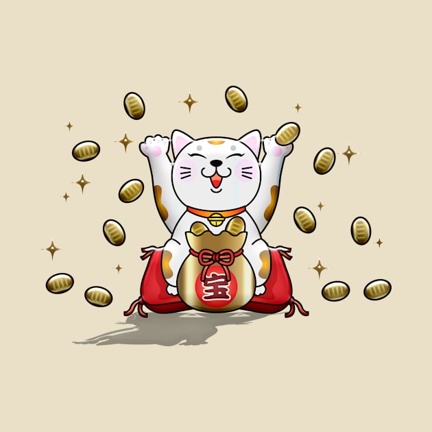 Lucky fortune cat by WordFandom