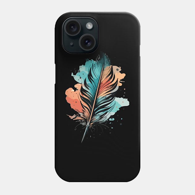 Bird Feathers Phone Case by CatCoconut-Art