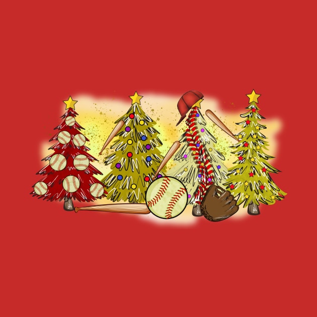 Baseball Christmas Trees Xmas Gift by Teewyld