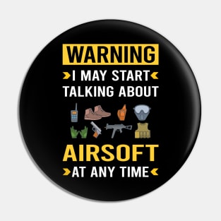 Warning Airsoft Pin
