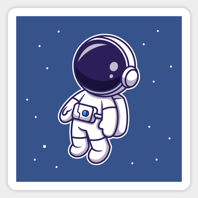 Cute Astronaut Floating In Space Cartoon Vector Icon Illustration - Astronaut - Sticker | TeePublic Cute Astronaut Floating In Space Cartoon Vector Icon Illustration - Astronaut - Sticker | TeePublic