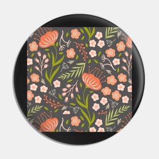 Autumn Flowers Pin