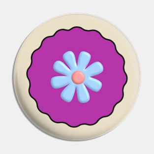 Blue Flower. Pin