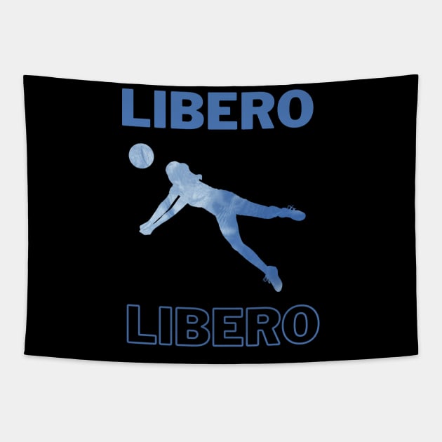 Volleyball Player Libero Tapestry by docferds