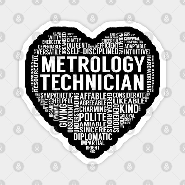 Metrology Technician Heart Magnet by LotusTee