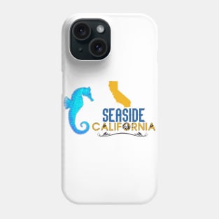 Seaside California Blue Seahorse Phone Case