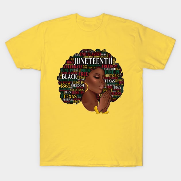 Juneteenth Melanin Black Women Natural Hair Vintage Juneteenth