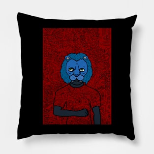 Whimsical Charm: NFT Character - MaleMask 1 Edition on TeePublic Pillow