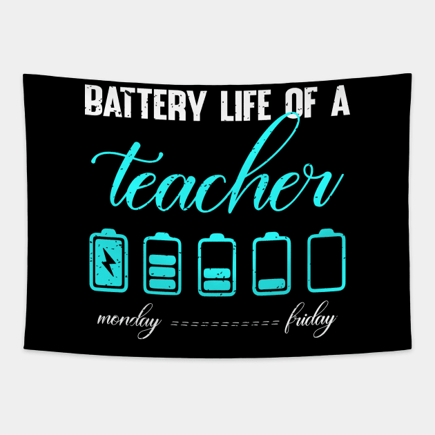 Battery life of a teacher Tapestry by FatTize