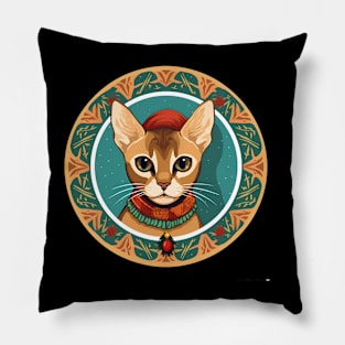 Abyssinian Cat Xmas Ornament, Love Cats Pillow