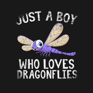 Just A Boy Who Loves Dragonflies T-Shirt