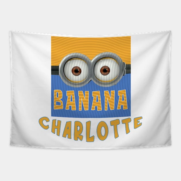 DESPICABLE MINION AMERICA CHARLOTTE Tapestry by LuckYA