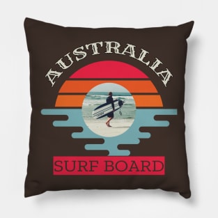 Australia surf board Pillow