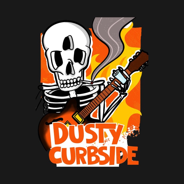 Dusty Curbside Bluesman Skull by Hellhound Trail Music