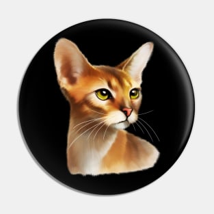 Abyssinian cat, Cat Lover Pin