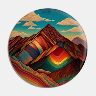 Rainbow Mountains Pin