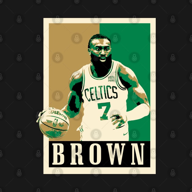 Jaylen Brown Pop Art Style by mia_me