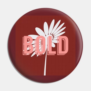 Bold White Flower Pin