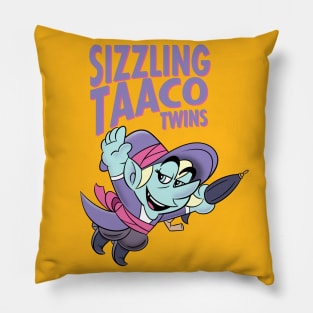 The Sizzling Taaco Twins Pillow