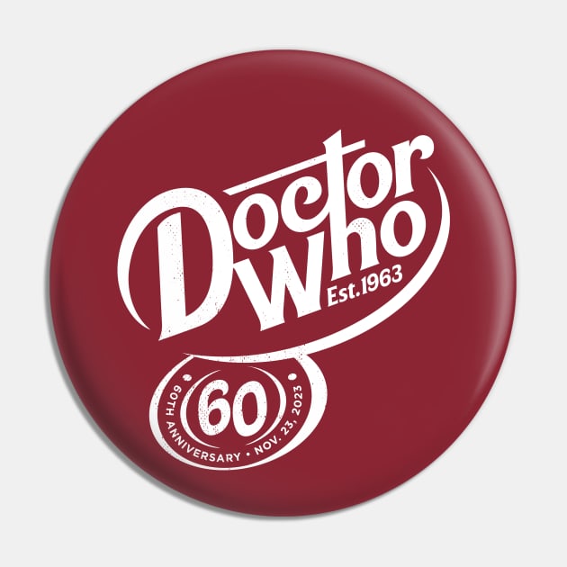 Dr. Pepper cosplaying as Doctor Who - White Pin by curtrjensen