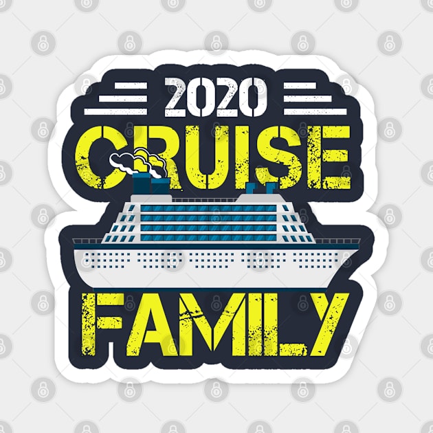 Cruise Family 2020 Family Cruise Shirt Gift idea Family Matching Cruise Ship Design Magnet by kaza191