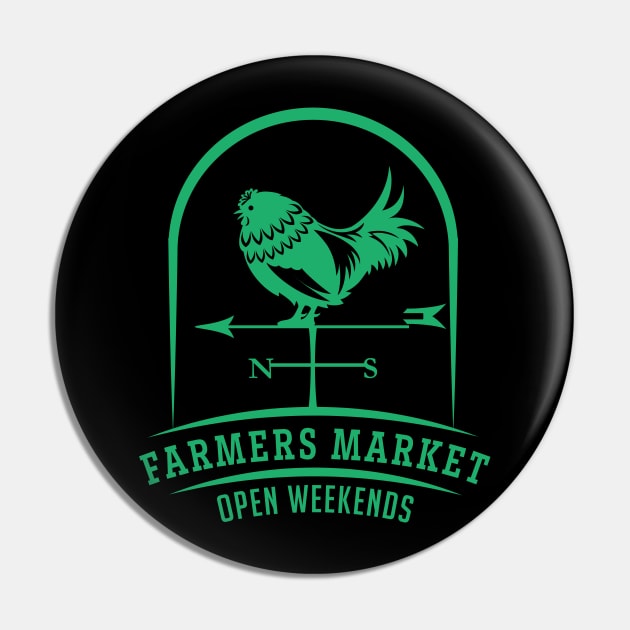 Farmer's Market Weathervane Pin by SWON Design
