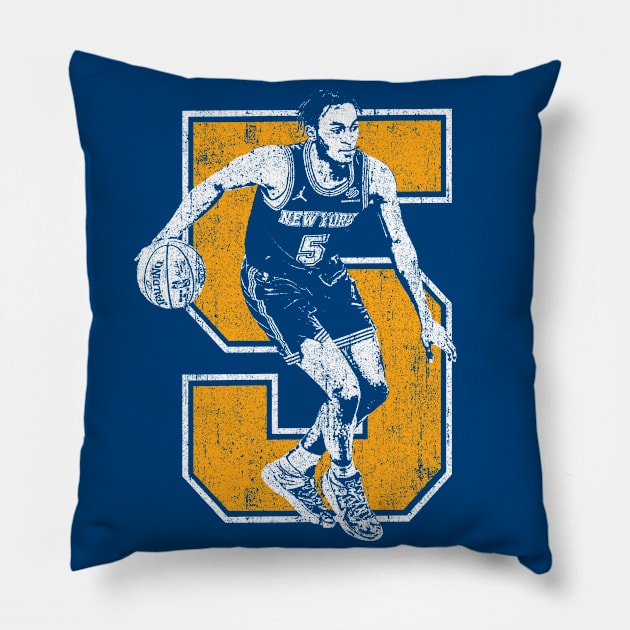 Immanuel Quickley Pillow by huckblade
