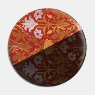 William Morris/Anarchist Flag Pin