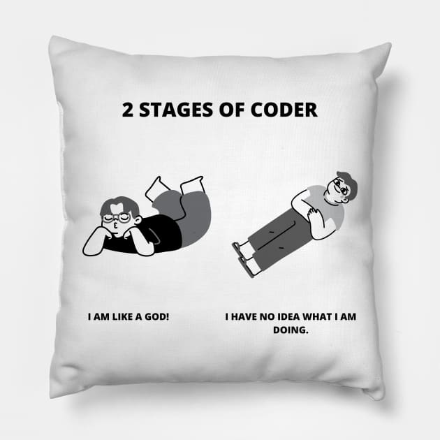 Developer Memes Gift For Software Developer Project Manager Meme Pillow by ohsheep