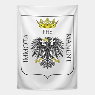 L'Aquila, Italy / Retro Faded Style Coat Of Arms Design Tapestry