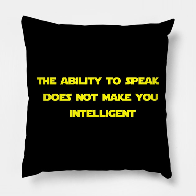 Intelligent: Qui-gon Jinn Pillow by The Great Stories