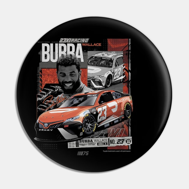 Bubba Wallace 23XI Pit Stop Pin by art.Hamdan