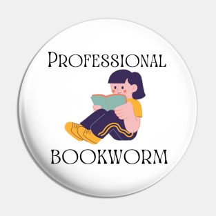 Professional Bookworm Pin