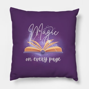 Magic on every page Pillow