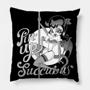 Funny Pin Up Succubus female demon 666 Pole Dace girl Pillow