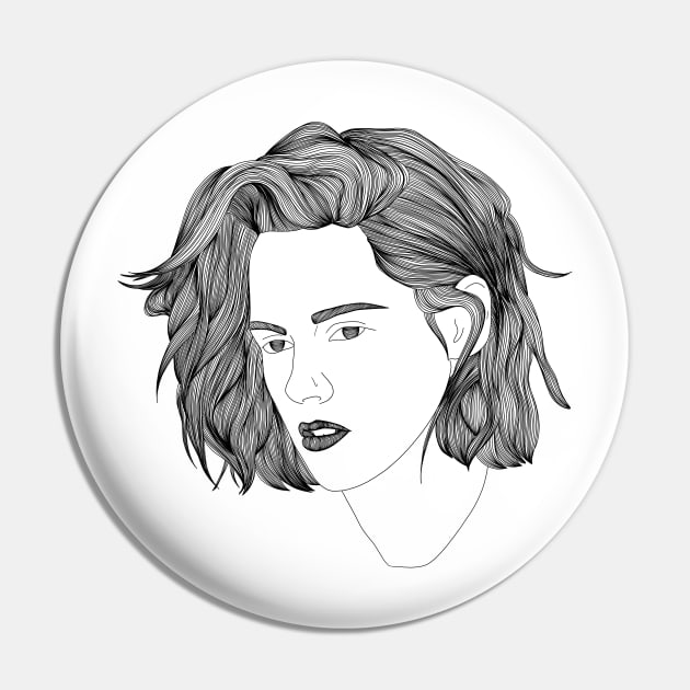 Line Art Kris Pin by cinefille