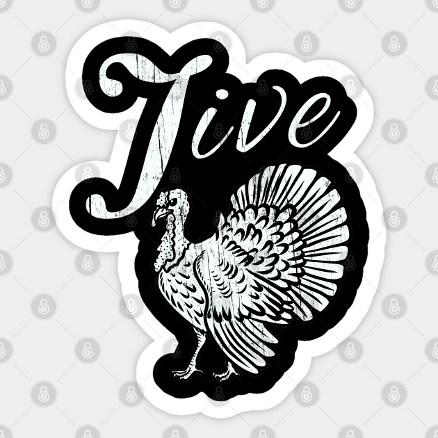 Retro Vintage Turkey Jive Funny Gift For Thanksgiving T-Shirt