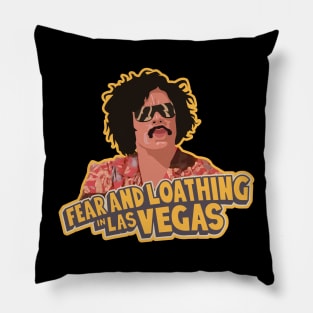 Fear and Loathing with Dr. Gonzo Illustration Pillow