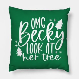 Becky, Look at Her Tree Pillow