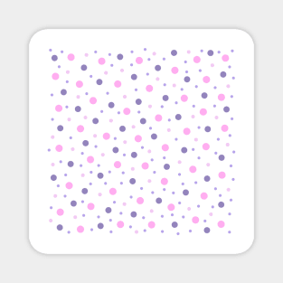 Pink and Purple Polka Dots Magnet