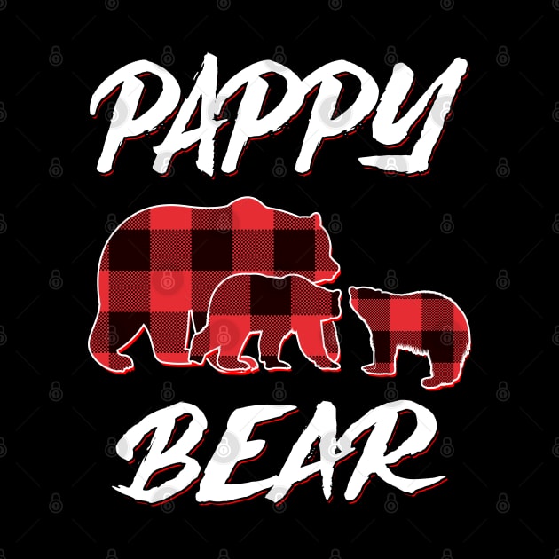 Pappy Bear Red Plaid Christmas Pajama Matching Family Gift by intelus