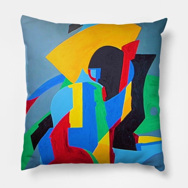 Geometric 9 Pillow by jmodern