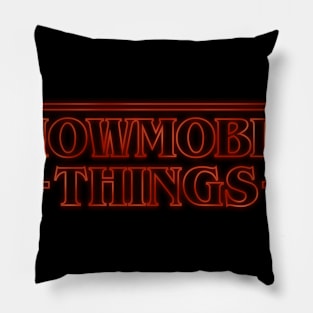 Snowmobile Things Pillow