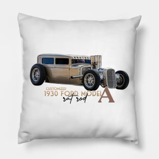 Customized 1930 Ford Model A Rat Rod Pillow