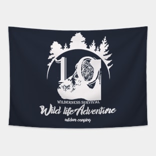 wilderness survival - wildlife adventure outdoor camping Tapestry