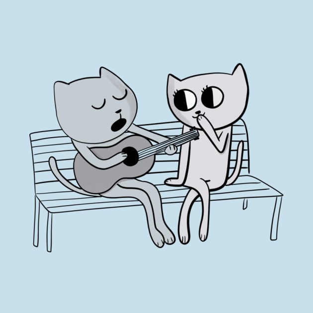 Serenading Cat Love by bethspencer