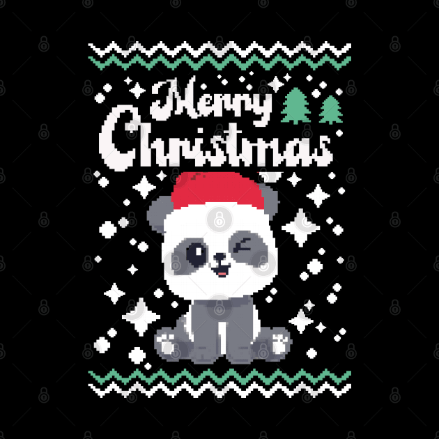 merry Christmas panda by ArtStopCreative