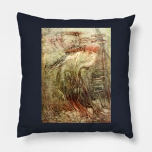 Mermaids - Imagina - Arthur Rackham Pillow