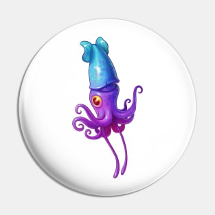 Purple Squid Pin