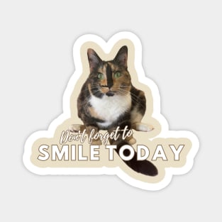 Snickers The Cat - Don't Forget to Smile Today 2nd version Magnet